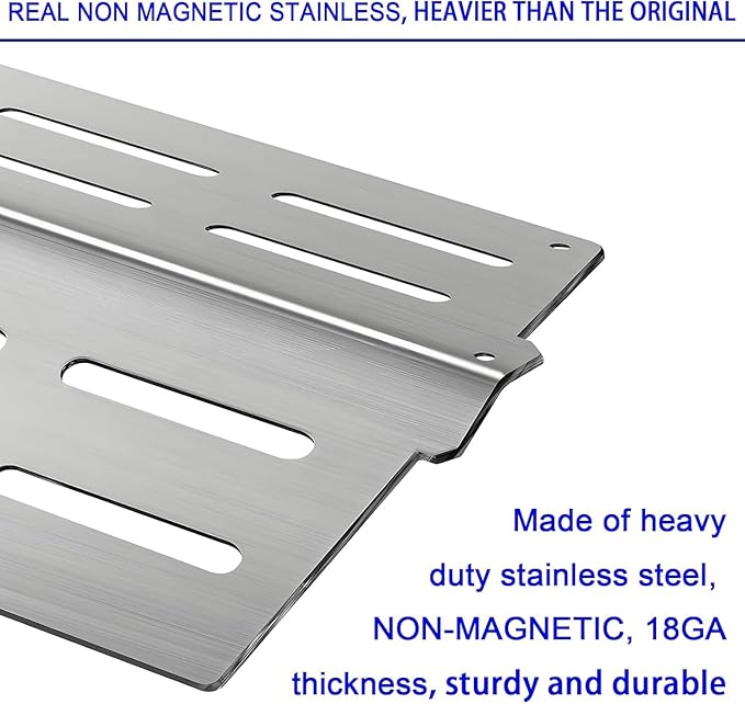 Genesis Grill Parts for Weber Genesis 300 Series Grills with Front Control Knob, 17.5" Flavorizer Bars 7620 Heat Deflectors 7622 Grill Grate 7524 for Weber Genesis E310 E320 E330 S310 S320 S330