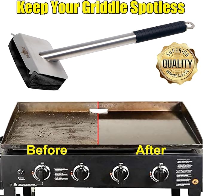 Steam Grill Brush Bristle Free,[Ultra Safe & Efficient] Grill Cleaner for Outdoor Grill,BBQ Replaceable Scraper Cleaning Head,Grill Brush BBQ Accessories,Gifts for Men/Dad ﻿