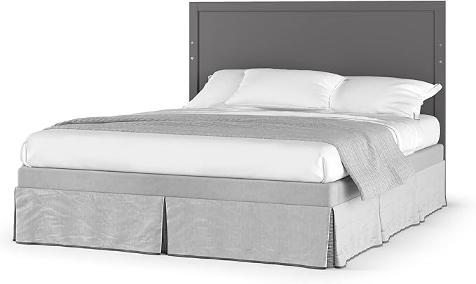 Child Craft SOHO Flat Top 4-in-1 Convertible Crib, Baby Crib Converts to Day Bed, Toddler Bed and Full Size Bed, 3 Adjustable Mattress Positions, Non-Toxic, Baby Safe Finish (Cool Gray)