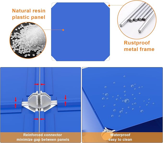 AWTATOS Cube Storage Organizer, 6 Cube Closet Organizers and Storage Shelves, DIY Stackable Bookshelf for Bedroom, Home, Admiral Blue
