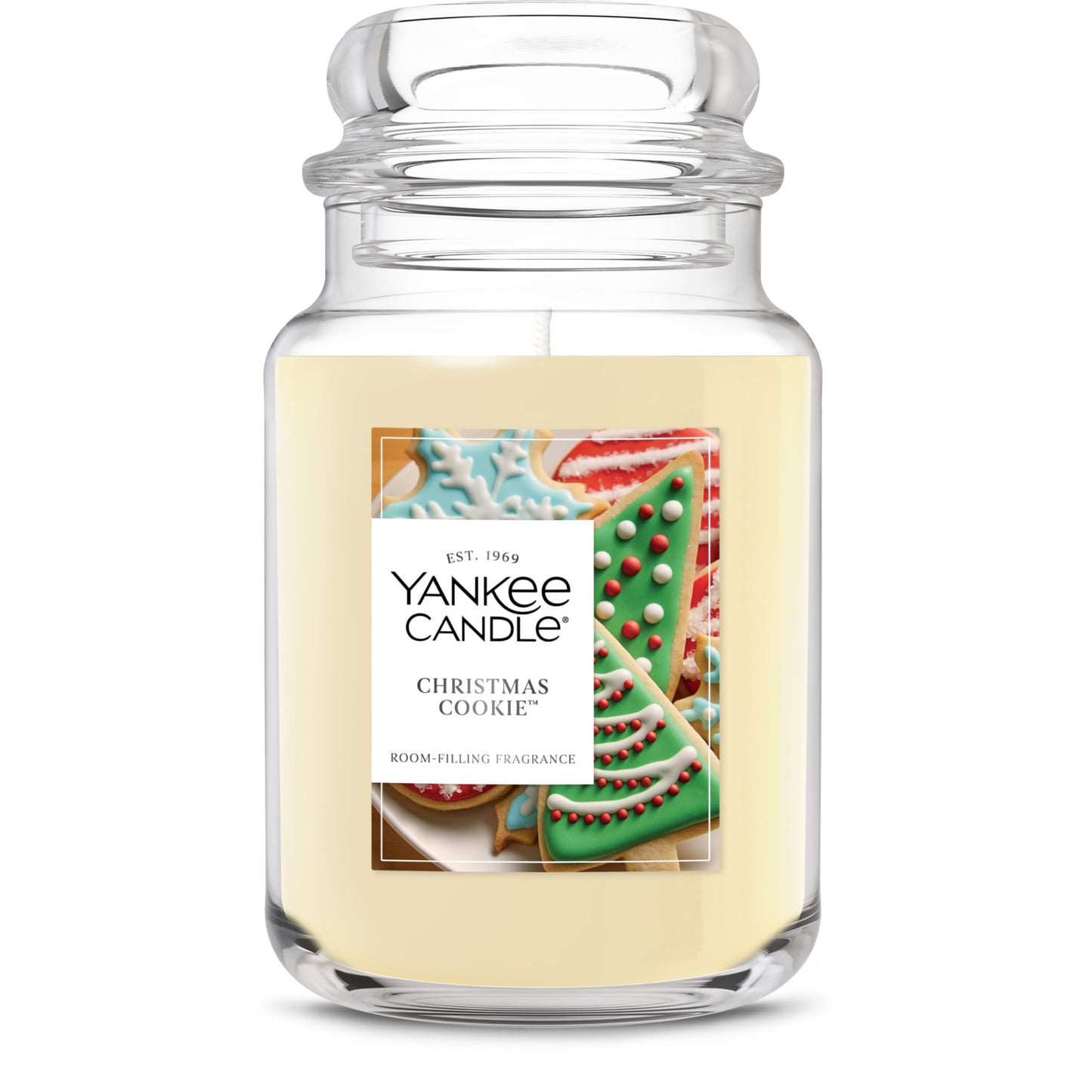 Yankee Candle Christmas Cookie Scented Candle, 22oz Large Jar with up to 150 Hour Burn Time, Giftable, Holidays