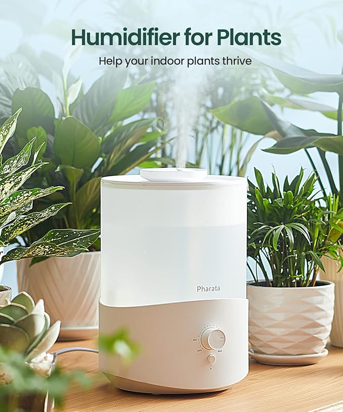 Humidifiers for Bedroom Large Room, 2.5L Cool Mist Humidifier with Essential Oil Diffuser, Top Fill Humidifier for Baby, Home, Plant, Ultrasonic Humidification for whole house, Auto Shut-Off