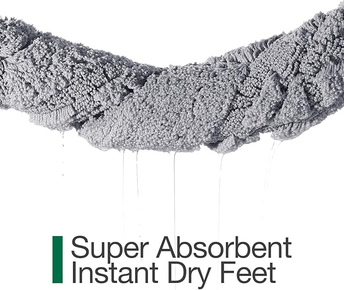 LUMI Bathroom Rugs, Ultra Soft Absorbent Bath Mat for Shower, Non Slip Washable Bath Rugs with Rubber Backing, Microfiber Plush Quick Dry Floor Mat for Bathtub, Floor, Grey, 24x36