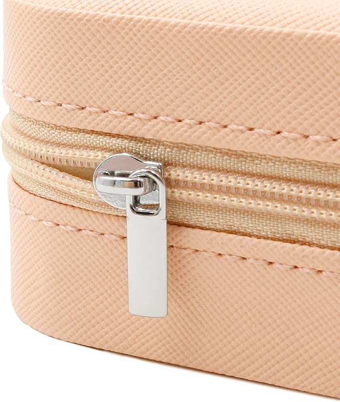 Personalized Portable Jewelry Box, Travel Essentials for Women, Mini Organizer, Customized Small Case With Initials, Gift for Girls, Teen, Woman (Travelling Lover)