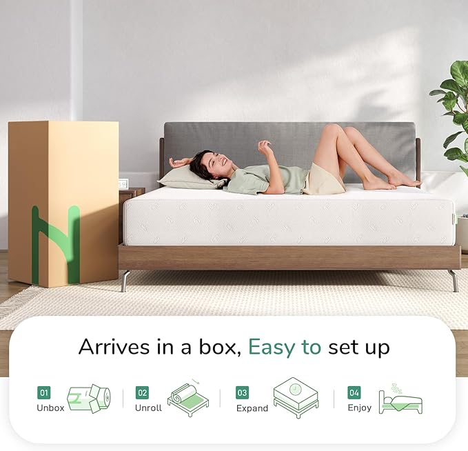 Novilla Full Mattress, 12 Inch Full Size Memory Foam Mattress with Comfort Foam for Pressure Relief & Cool Fresh Sleep,Removable Washable Cover, Medium Firm