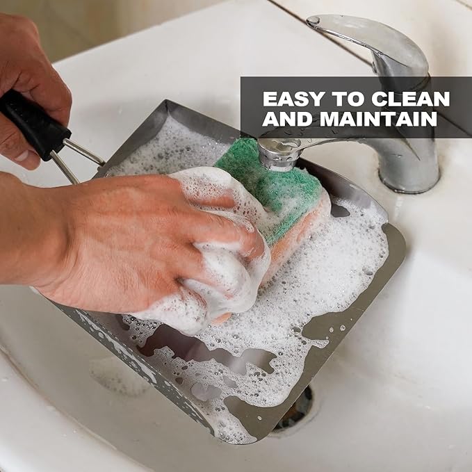 Stanbroil Stainless Steel Griddle Mover Smash Burger Food Shovel Grill Spatula Great for Stir Fry and Move Food, 13"