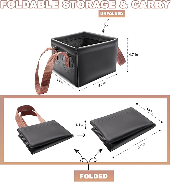 Grill Rescue Brush Dunk Tank for Grillart, Collapsible Grill Brush Dunk Tank for Grillart Grill Brush and Scraper, Scraper Tools for Cast Iron Or Stainless-Steel Grates, Only Dunk Tank