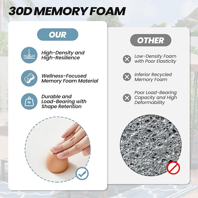 Crestlive Products Adirondack Chair Cushion Outdoor Rocking Chair Cushion Water Resistant 50x20 Inch High Back Patio Replacement Cushion, Malachite