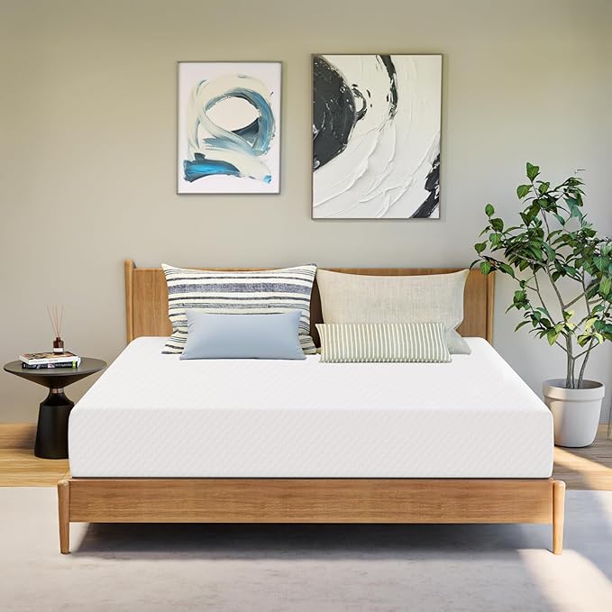 GAESTE 12 Inch King Cooling Gel Memory Foam Mattress Medium Firm for Cool Sleep Pressure Relieving CertiPUR-US Certified Foam, Convenient Mattress in a Box Fiberglass Free (King, 12 in)