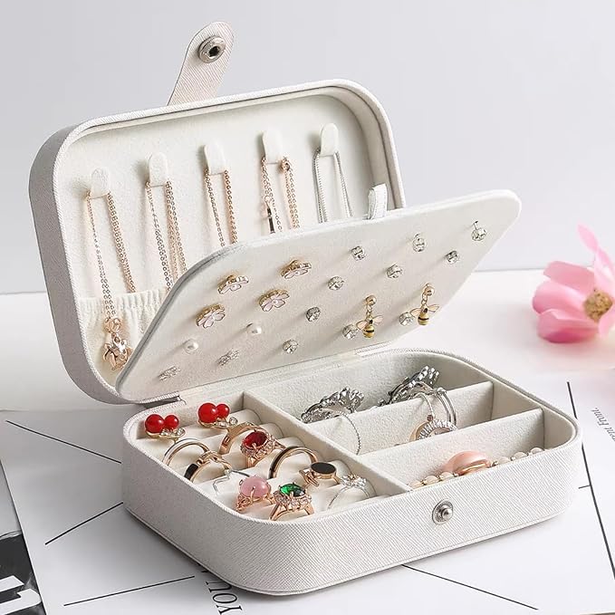 Personalized Jewelry Box Gifts for Women Custom Travel Jewelry Case Organization Leather Customized Birthday Anniversary Bridesmaid Gifts