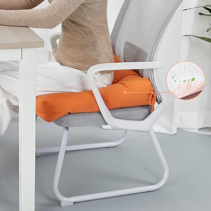 JMGBird Outdoor Chair Cushions, Pack of 2 Patio Seat/Back Cushions 19" x 19" with Ties for Patio Furniture Chairs Home Garden Decoration