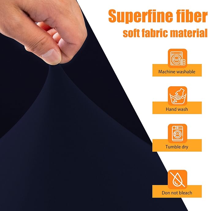 Rv Dinette Cushion Covers,Printing Stretchable Camper Cushion Cover,RV Cushion Slipcover,Rv Couch Cover Replacement for RV Camper Car Bench,2 Backrest Covers and 2 Bench Covers (Navy Blue)