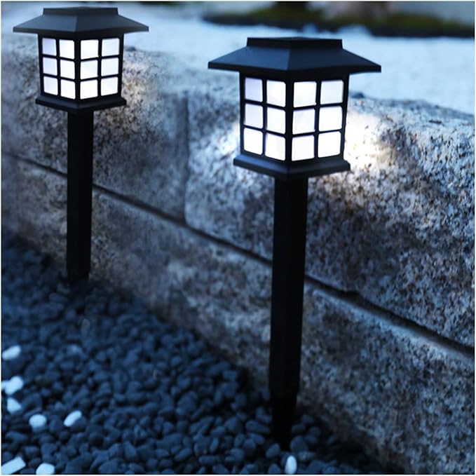Solar Outdoor Garden Lawn Landscape Lights 6 Pack Waterproof, Outside LED Decorative Lights Landscape Lighting for Yard Patio Driveway Garden (White)