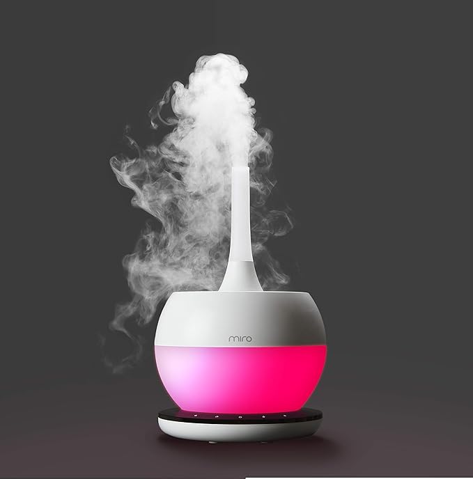 MIRO-NR08M Completely Washable Modular Sanitary Humidifier, Large room, Easy to Clean, Easy to Use, Luma Touch - Premium Cool-Mist Humidifier. Touch Control Colorful LEDs, Powerful humidification