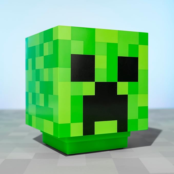 Paladone Minecraft Creeper Desk Light with Official Creeper Sounds, Handheld Night Light for Kids Room or Gamer Décor - Licensed Minecraft Gifts