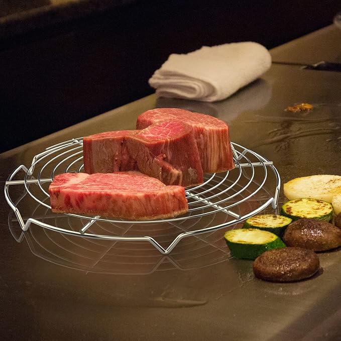 2-Pack Griddle Warming Rack for Blackstone Griddle, Universal Warmer Cooling Rack for Weber Chargriller Tabletop Flattop Griddle, Outdoor BBQ Cooking Accessories 12Inch