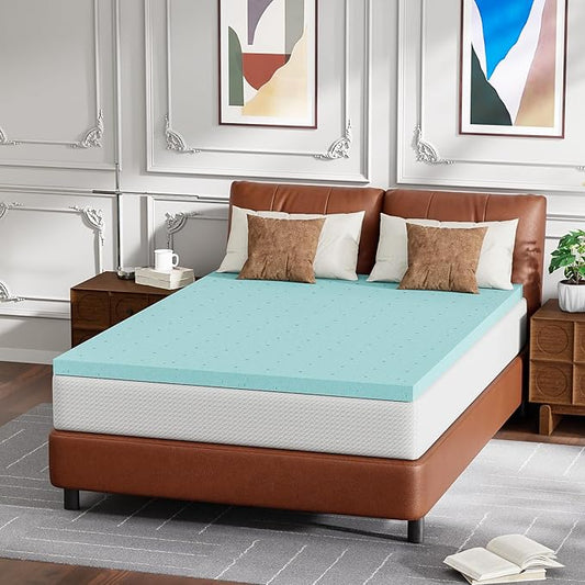 FDW 8 inch Full Mattress Gel Memory Foam Mattress for Cool Sleep,Medium Firm with 2 Inch Gel Memory Foam Topper Set/,Pressure Relief,CertiPUR-US Certified (Full)