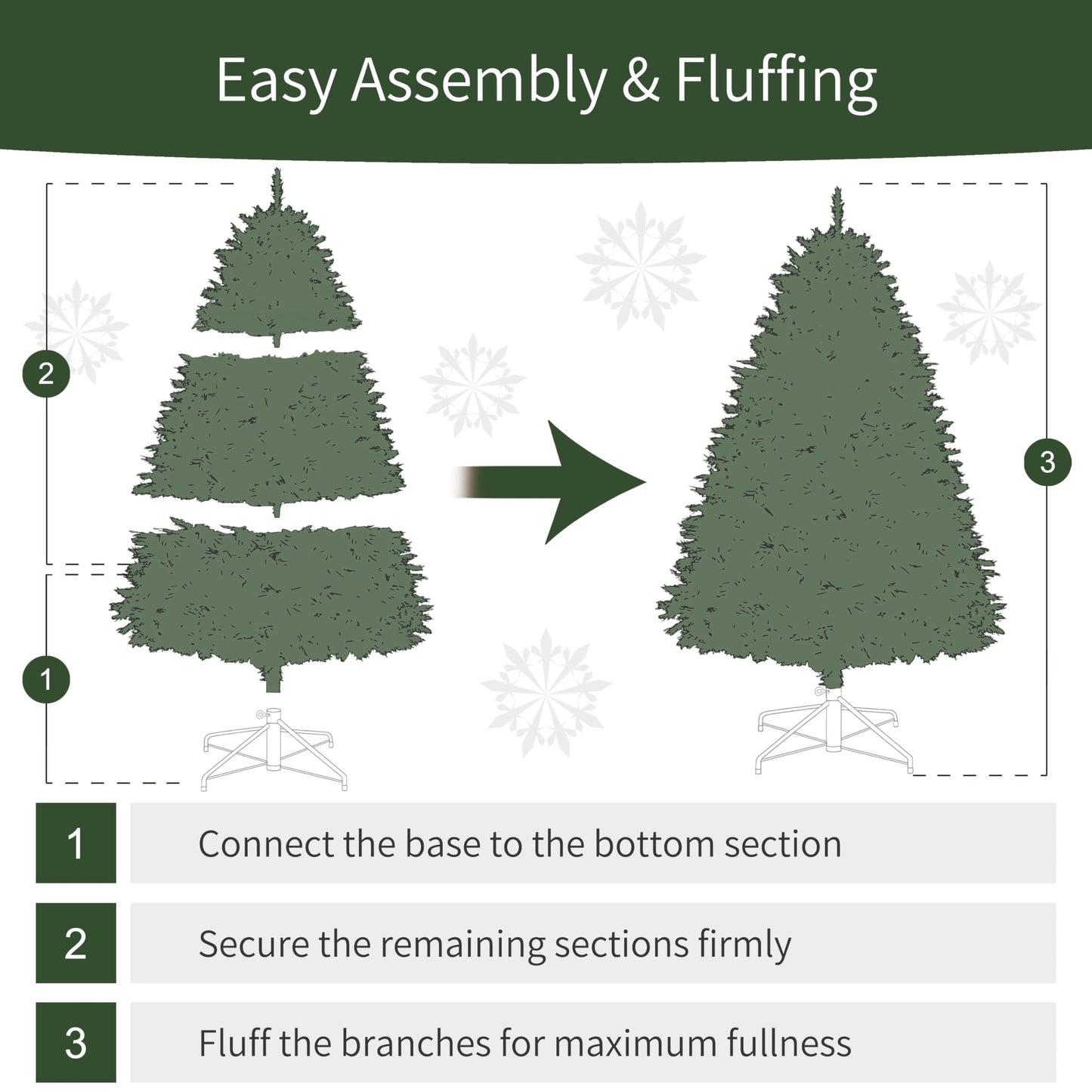 Puleo International 9ft Pre-Lit Slim Fraser Christmas Tree with 800 Clear Lights, 2093 Realistic Dense Branch Tips, Easy Setup Artificial Trees with Sturdy Metal Stand