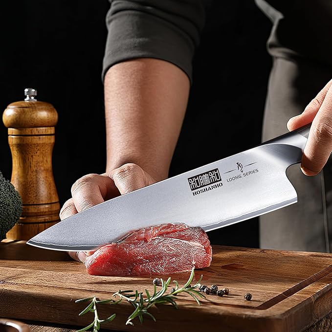 5 Pieces Knife Set, Japanese High Carbon Stainless Steel Kitchen Knife Sets, Professional Ultra Sharp Chef Knives Set with Ergonomic Pakkawood Handle