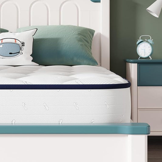 Novilla Queen Mattress 8 inch,Foam and Spring Hybrid Mattresses for Comfortable Sleep,Steel Coils for Durable Support,CertiPUR-US Certified Foam,Youth/Guest Rooms,Queen Size Mattress in a Box