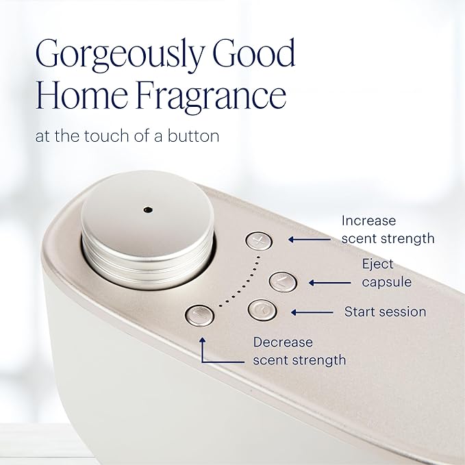 Aera Home Fragrance Electric Diffuser: Smart Home App Aroma Control, Essential Oil & Aromatherapy, Hypoallergenic Scent Technology, Safe for Family & Pets, White (Scent Capsules Sold Separately)