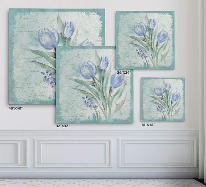 Wexford Home Tulip Medley - Premium Gallery Wrapped Canvas Art Print, 24x24,