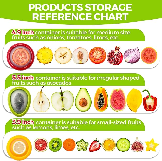 Tomato Onion Saver and Holder – Reusable Storage Containers for Fridge – Tomato Pods, Veggie Savers, Silicone Food Saver for Tomatoes and Onion