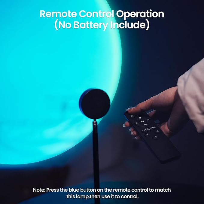 Sunset Lamp Projector with Remote Control, Multiple Colors LED APP Control Sunset Light Three Control Methods Night Light for Room Decor/Christmas Gifts/Photography/Party/Bedroom Decor