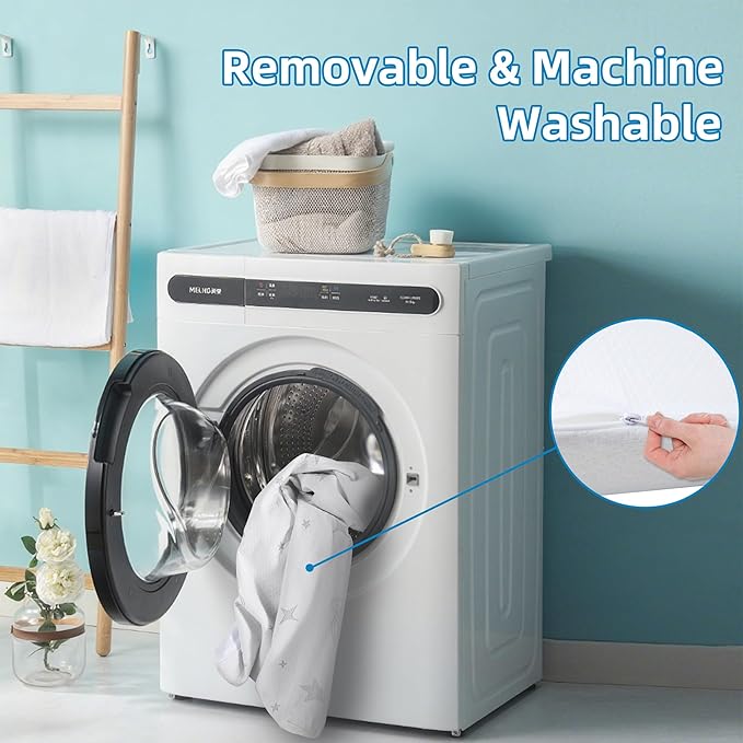 Pack and Play Mattress Pad, Dual-Sided Breathable Hypoallergenic, Premium Memory Foam & High Density Foam, Portable Pack n Play Mattress