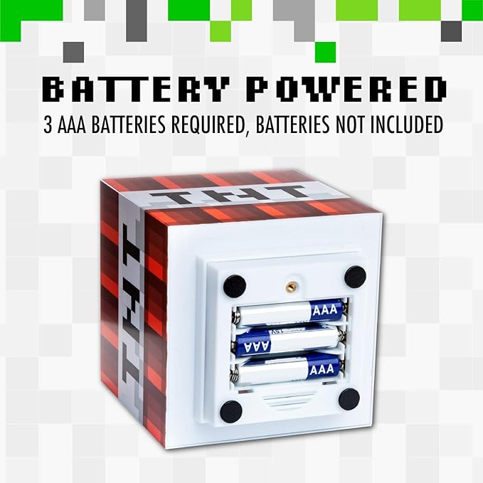 Official Minecraft TNT Light with Game Sounds - Handheld Night Light & Fun Toy for Kids