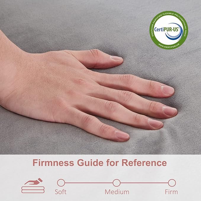 SINWEEK Tri Folding Mattress with Storage Bag - Foldable Mattress Foam Topper Floor Cot, Guest Bed with Machine Washable Cover and Waterproof Lining, CertiPUR-US Certified 52 x 73 x 3Inch