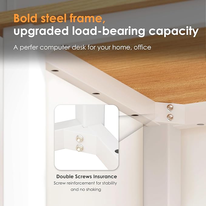 Need Computer Desk - 31.5 Inch Office Writing Work Study Kids Student Teacher Home Bedroom Table for Small Space, Teak