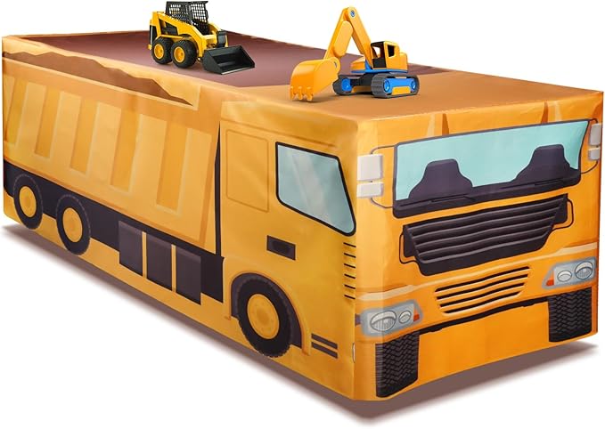 8Ft Construction Vehicle Table Cloth,Construction Birthday Decorations for Kids' Boys' Party Decorations, Baby Shower Birthday Party Supplies