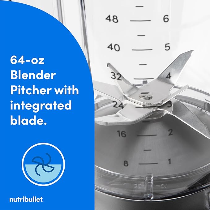 nutribullet SmartSense 5-speed, full-size blender, 1400 Watt- Matte White