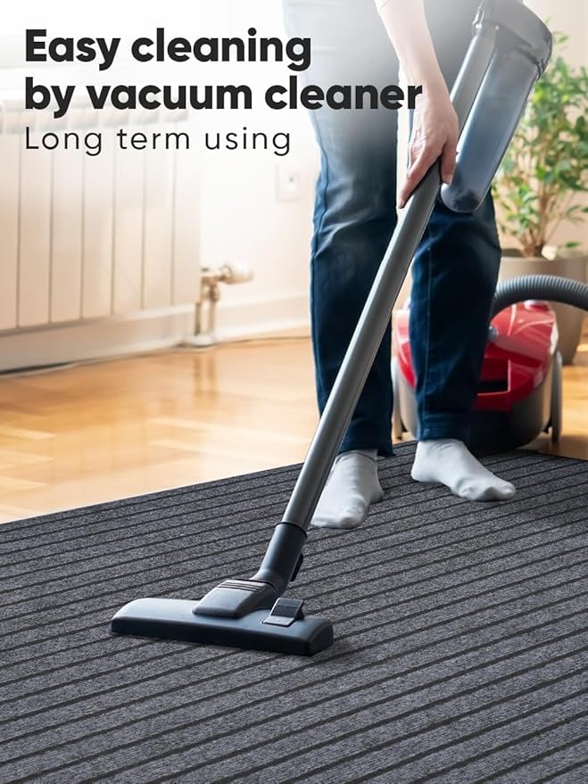 Runner Rugs 3 x 10 ft with Rubber Backing, Non Slip Carpet Runner Rug for Hallway Waterproof Indoor Outdoor Floor Mat Custom Size Area Rugs for Entryway Balcony Patio Kitchen Garage Stair Laundry