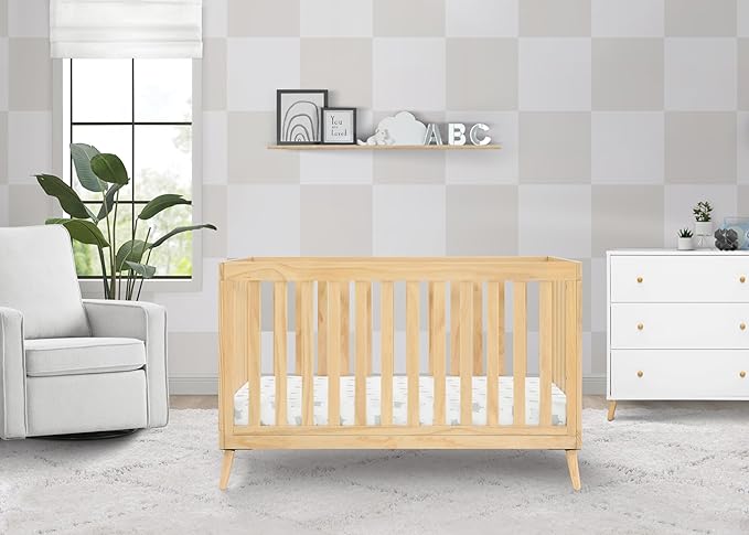 Delta Children Essex 4-in-1 Convertible Crib Greenguard Gold Certified, Natural