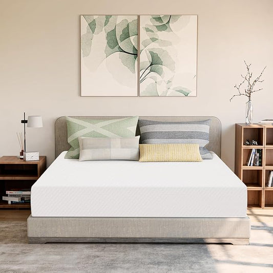 Gaeste 10 Inch Cal King Cooling Gel Memory Foam Medium Firm Mattress Breathable Pressure Relief CertiPUR-US Certified Foam, Mattress-in-a-Box for Kids and Adults No Fiberglass (California King, 10 in)