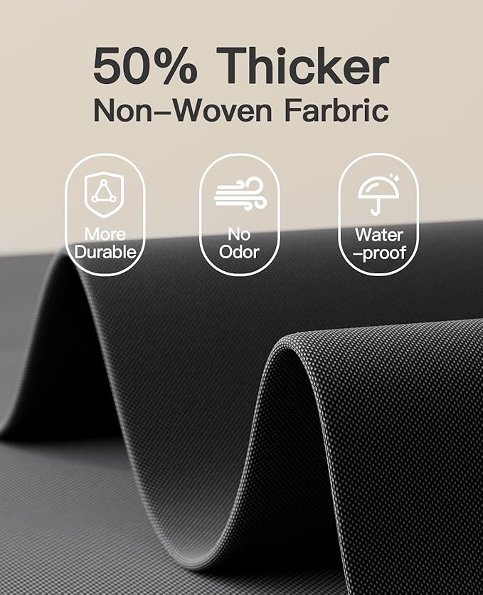 Pipishell Hanging Closet Organizer 6-Shelf, Hanging Shelves for Closet with 3 Removable Drawers & Side Pockets, Hanging Shelf Organizer for Bedroom or Garment Rack, 12'' x 12'' x 43.3'', Black