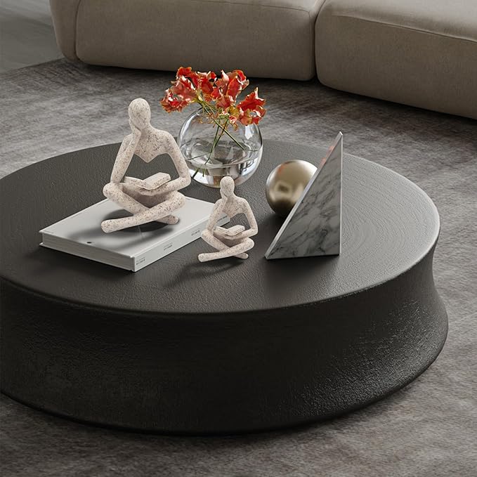 Bookshelf Decor, Reading Thinker Sculpture Figurine, Coffee Table Decor, Entry Way Table Home Decor, Decorative Statue for Living Room, Office, Bedroom, Gift