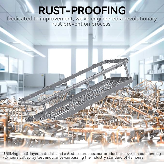 YASONIC Shower Caddy, 6 Pack Large Capacity shower Organizer with Soap Holder and 12 Hooks, Rustproof Shower Shelves for Inside Shower, No Drilling&Sleek Bathroom Organizers and Storage Grey