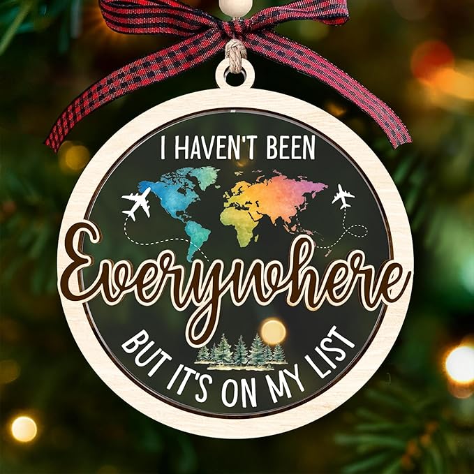 Travel Ornaments for Christmas Tree - Unique European Christmas Ornaments, Ideal Gifts for The Avid Traveler, Ideal Gifts for Travel-Enthusiasts, and Brilliant Travel Christmas Tree Decorations