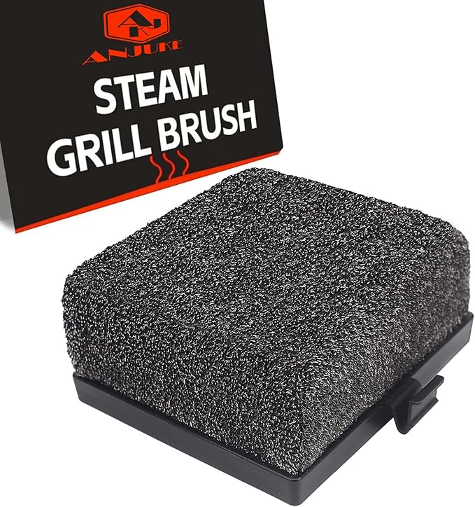 Grill Brush Brsitle Free, Replacement Cleaning Head, Heat-Resistant Kevlar Head for Steam Grill Brush(Only Replaceable Cleaning Head)