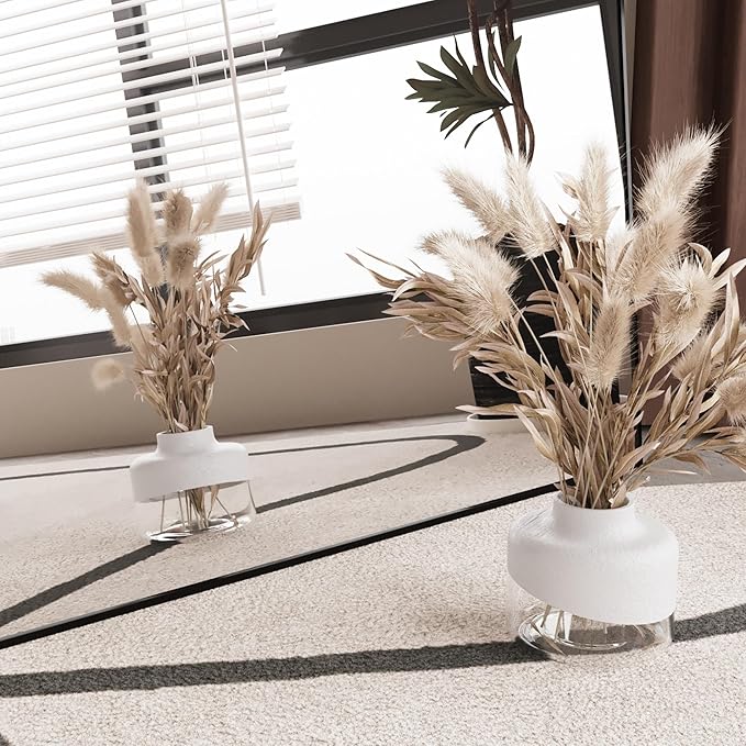 FANYUSHOW Full Length Mirror with Stand, 76"x34" Aluminum Alloy Frame Floor Mirror, Shatter-Proof Glass Free Standing, Leaning Against Wall or Wall-Mounted, for Bedroom Living Room Dressing Room Black