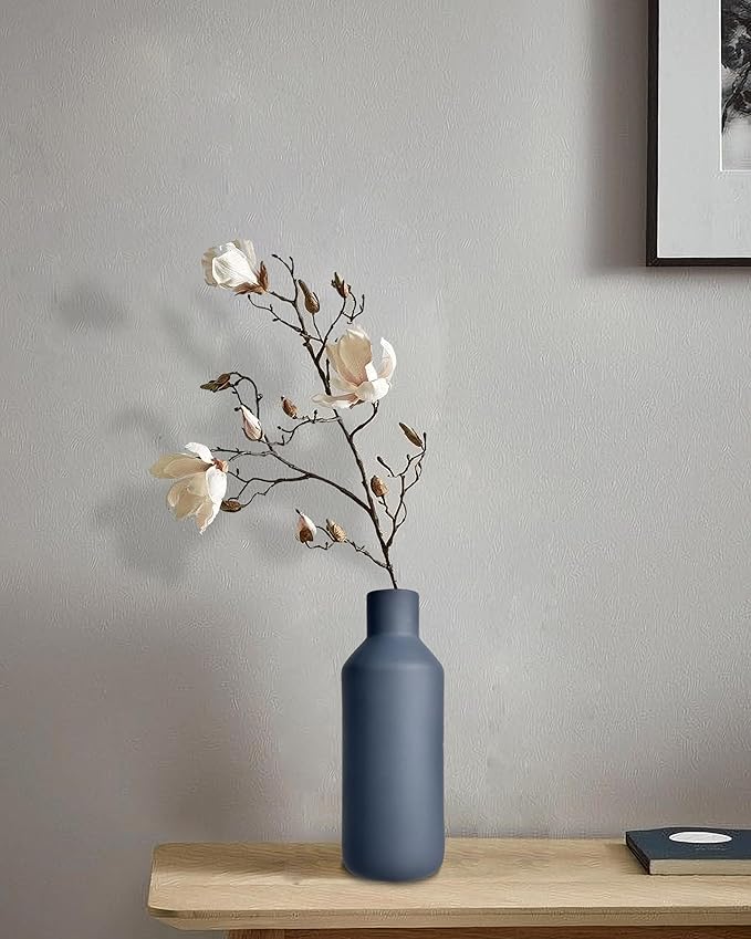 vensovo Matte Ceramic Vase Set of 3 – Modern Farmhouse, Boho & Minimalist Neutral Home Decor – Decorative Vases for Pampas Grass, Dried Flowers or Faux Plants – Shelf, Table, Entryway & Living Room