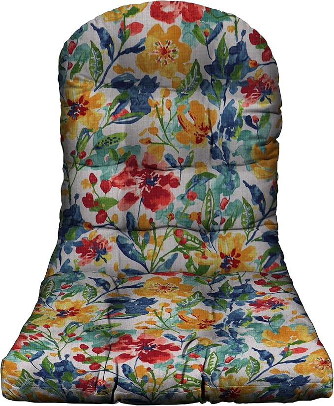 RSH DECOR: Tufted Adirondack Chair Cushion | 42.5” x 21” | All-Weather Spun Fabric | Water and Fade-Resistant | Outdoor Cushion for Patio Furniture | Oakmont Hightown Festival