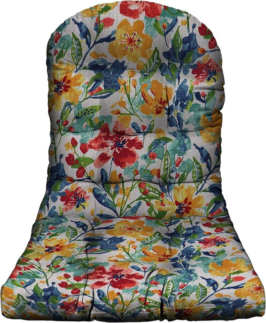RSH DECOR: Tufted Adirondack Chair Cushion | 42.5” x 21” | All-Weather Spun Fabric | Water and Fade-Resistant | Outdoor Cushion for Patio Furniture | Oakmont Hightown Festival