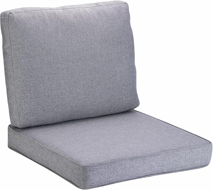 JMGBird Outdoor Chair Cushion Tufted Pillow, Deep Seat Outdoor Cushion Set 19"x19" Seat Cushions for Outdoor Furniture