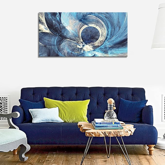 YYYYHPP YP1262 Abstract Wall Art Modern Minimalist Abstract Canvas Painting Blue Canvas Wall Art Print Painting for Wall Decor Home Decor