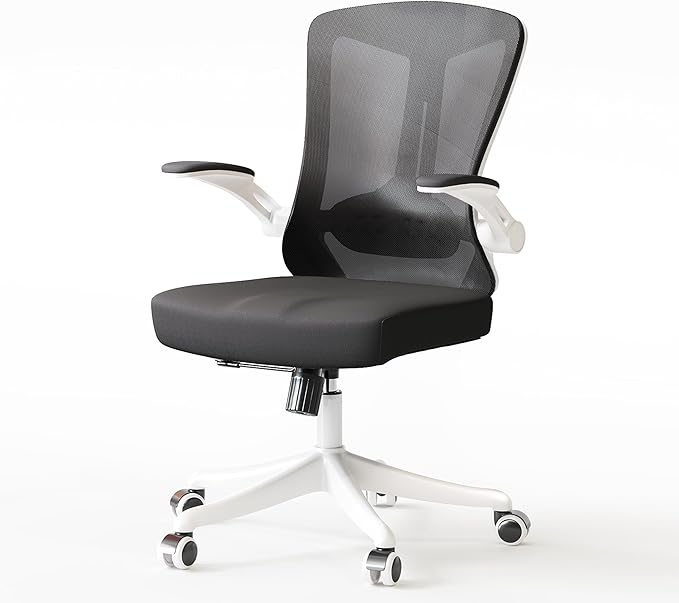 Ergonomic Office Chair - Comfy Desk Chairs with Wheels and Arms, 400LB Heavy Duty Mesh Computer Chairs with Comfortable Lumbar Back Support for Home Office, Study, Bedroom and College Dorm