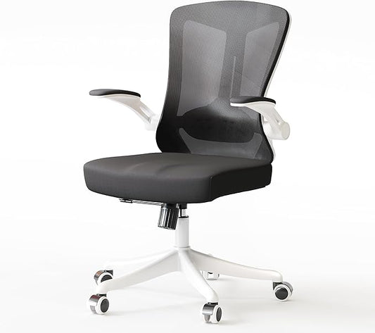 Ergonomic Office Chair - Comfy Desk Chairs with Wheels and Arms, 400LB Heavy Duty Mesh Computer Chairs with Comfortable Lumbar Back Support for Home Office, Study, Bedroom and College Dorm